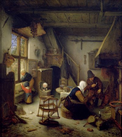 En husmandsfamilie, 1661 af Adriaen Jansz. van Ostade