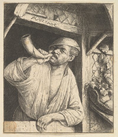 Bager Blæsehorn, 1610-85. af Adriaen Jansz. van Ostade