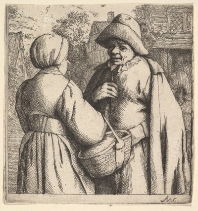 Samtale i Gaden, 1610-85. af Adriaen Jansz. van Ostade