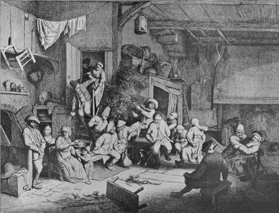 Dans i et værtshus, 1652 af Adriaen Jansz. van Ostade