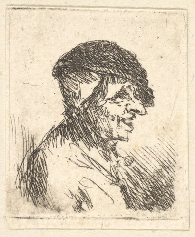 Bondehoved, 1600-tallet. af Adriaen Jansz. van Ostade