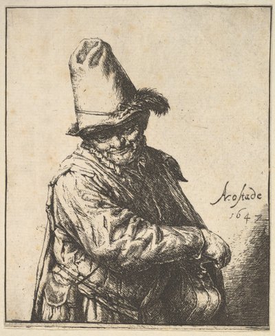Hurdy Gurdy Man, 1647. af Adriaen Jansz. van Ostade