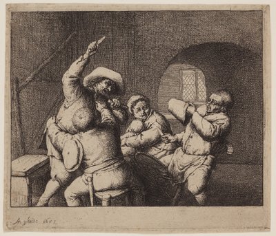 Knivkamp af Adriaen Jansz. van Ostade