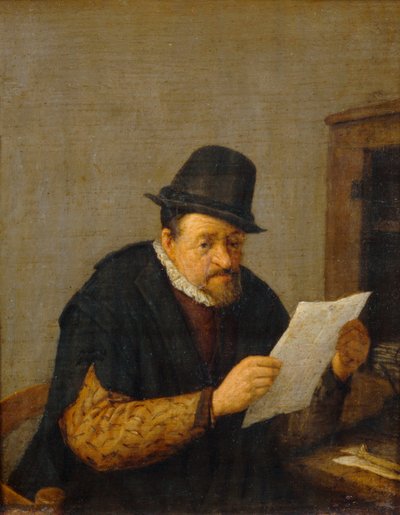 Læsning ... af Adriaen Jansz. van Ostade