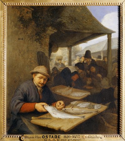 Fiskemarkedet ... af Adriaen Jansz. van Ostade