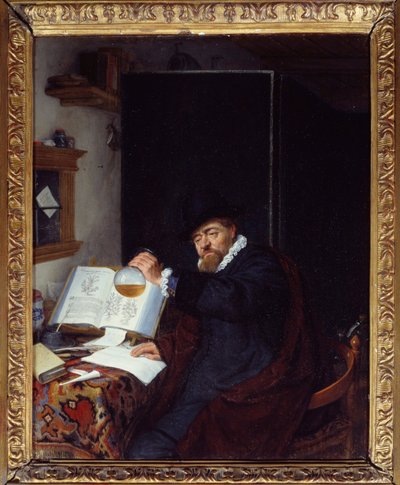 Medicin: "" Analysen af urin"" Maleri af Adriaen van Ostade (1610-1685) 1666 søn. 0,28x0,22 m Paris, Musee du PetiPalais af Adriaen Jansz. van Ostade