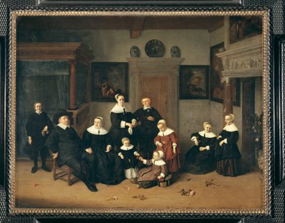 Familieportræt, tidligere kendt som malerens familie - Familieportræt ... af Adriaen Jansz. van Ostade