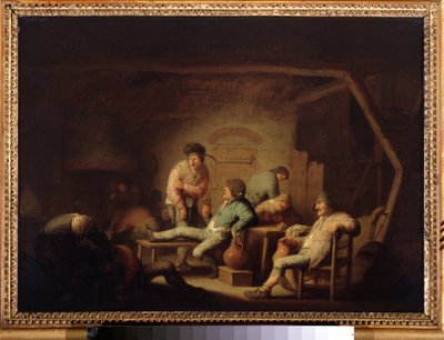 Kroscene. (Værtshusscene). Maleri af Adriaen Jansz van Ostade (1610-1685), ca. 1635. Hollandsk skole, barokstil. Olie på træ. Pushkin Museum, Moskva. af Adriaen Jansz. van Ostade