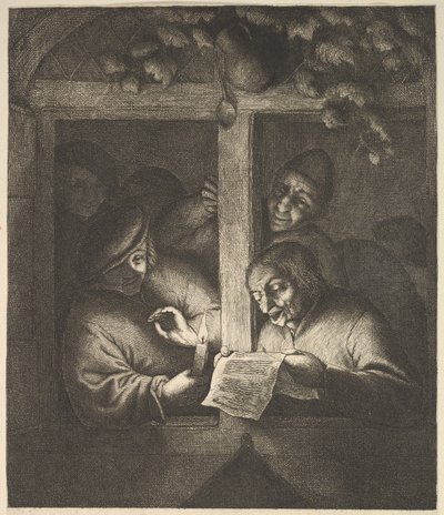 Sangere ved vinduet, 1610-85. af Adriaen Jansz. van Ostade