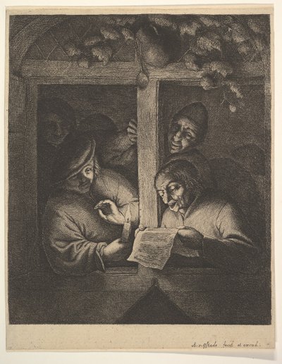 Sangere ved vinduet, 1610-85. af Adriaen Jansz. van Ostade