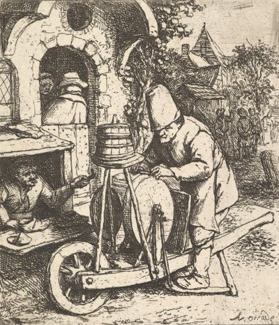 Knivsliberen, 1610-85. af Adriaen Jansz. van Ostade