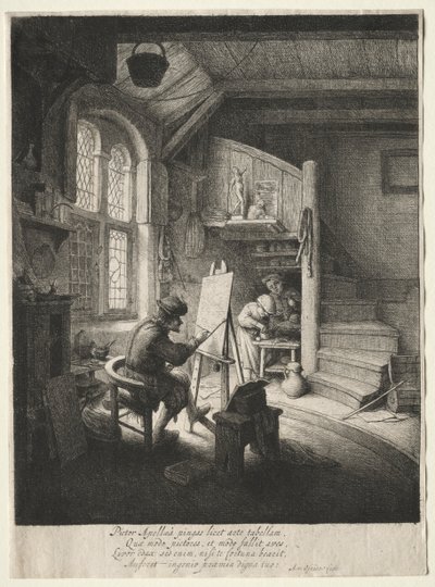 Malerstudiet. af Adriaen Jansz. van Ostade