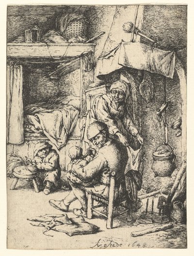 Pater Familias, 1648. af Adriaen Jansz. van Ostade