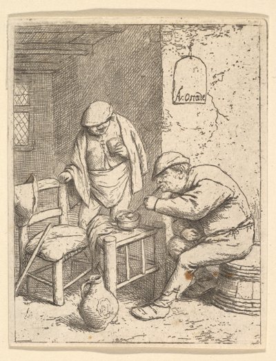 Rygeren og drikkeren, 1682. af Adriaen Jansz. van Ostade
