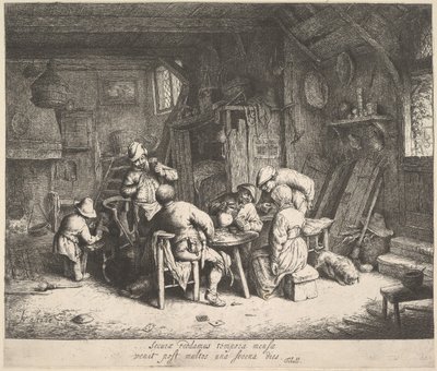Smagen, 1610-85. af Adriaen Jansz. van Ostade