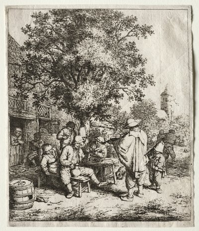 Spillemanden og gurdle-drengen. af Adriaen Jansz. van Ostade