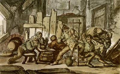 Bondemusikeren i en landsbyværtshus af Adriaen Jansz. van Ostade