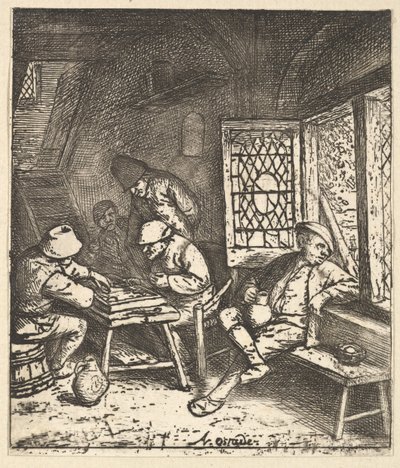 Tric Trac-spillere, 1610-85. af Adriaen Jansz. van Ostade