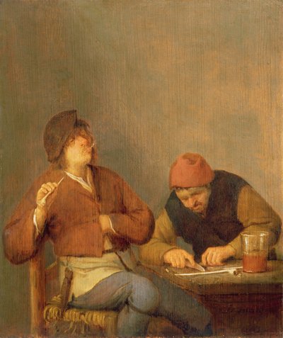To rygere i et interiør, 1643 af Adriaen Jansz. van Ostade