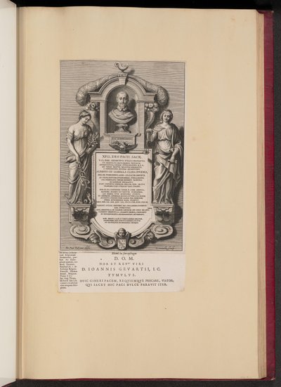 Epitafium af Claude Jean Gevaert af Adriaen Lommelin after Sir Peter Paul Rubens