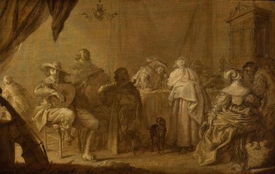En musikalsk fest af Adriaen Pietersz van de Venne