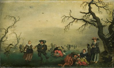 Isskatere af Adriaen Pietersz van de Venne