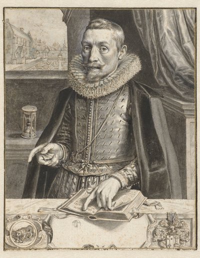 Portræt af Jacob Cats af Adriaen Pietersz van de Venne