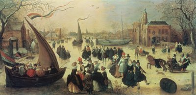 Skøjtefest af Adriaen Pietersz van de Venne