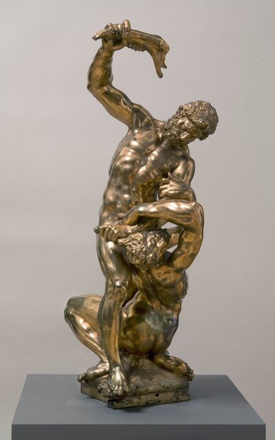 Kain dræber Abel, 1622 forgyldt bronze af Adriaen de Vries