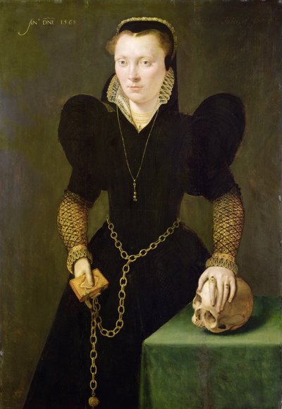 Katheryn af Berain (1535-91) 1568 (olie på panel) af Adriaen van Cronenburgh