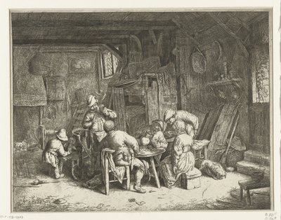 At dyrke et måltid i en kro Morgenmaden af Adriaen van Ostade