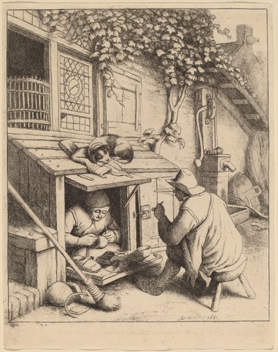 Skomager af Adriaen van Ostade