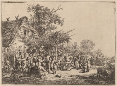 Dans under espalieret af Adriaen van Ostade