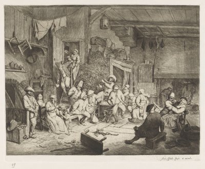 Dans på kroen af Adriaen van Ostade