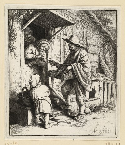 Brilleforhandleren af Adriaen van Ostade