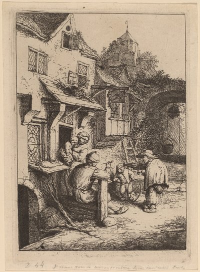Pukkelrygget spillemand af Adriaen van Ostade