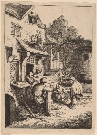 Pukkelrygget spillemand af Adriaen van Ostade