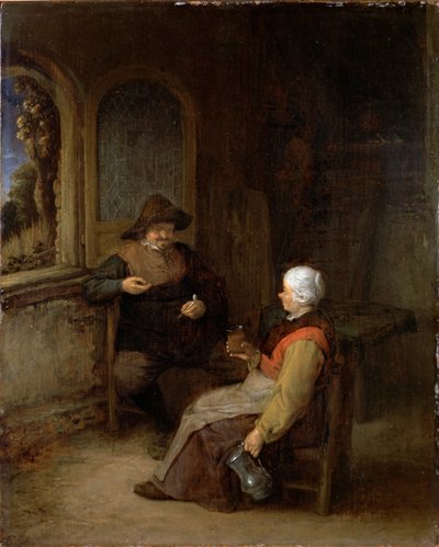 Interiøret i et sommerhus af Adriaen van Ostade