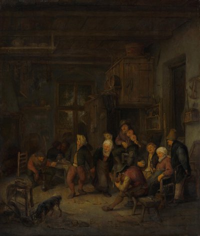 Et muntert bondeselskab af Adriaen van Ostade