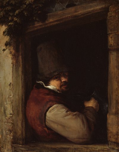 Mand med et krus ved et vindue af Adriaen van Ostade