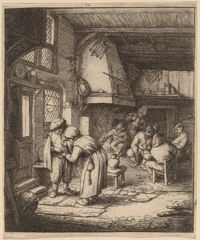 Bonde, der afvikler sin Gæld af Adriaen van Ostade