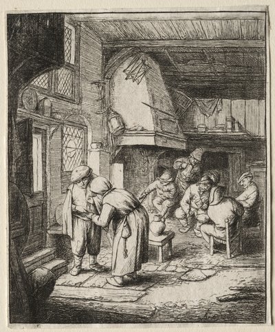 Bonde, der afvikler sin Gæld af Adriaen van Ostade