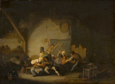Bønder, der hygger sig af Adriaen van Ostade