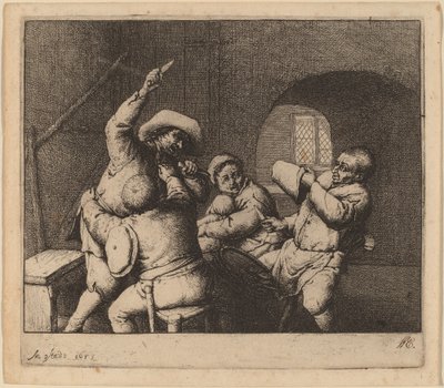 Bondestrid af Adriaen van Ostade