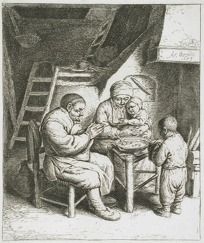 Bordbøn af Adriaen van Ostade