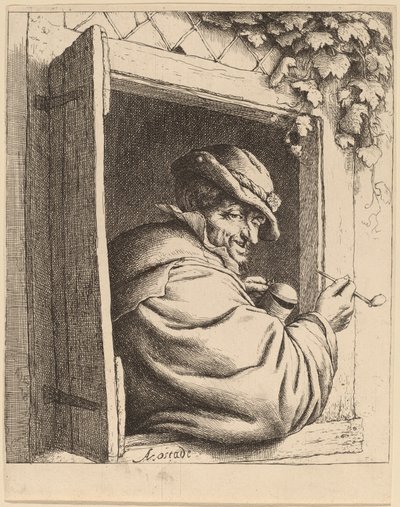 Ryger ved et vindue af Adriaen van Ostade