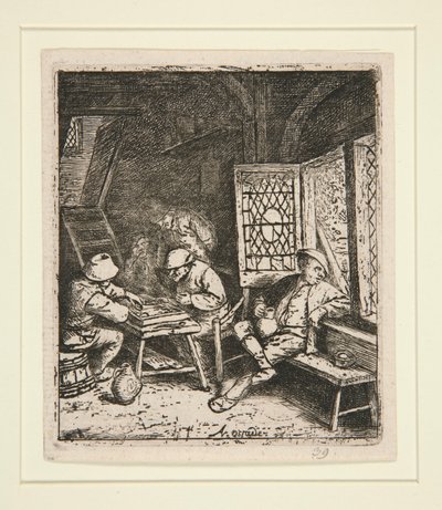 Backgammon-spillerne af Adriaen van Ostade