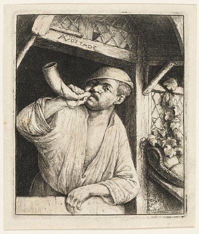 Bageren slår sit horn af Adriaen van Ostade