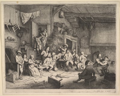 Dansen på kroen af Adriaen van Ostade