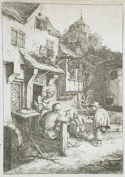 Den pukkelryggede violinist af Adriaen van Ostade